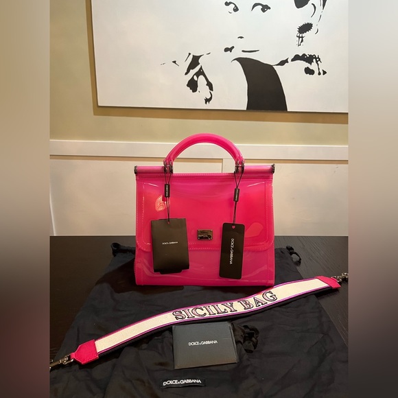 Dolce & Gabbana Sicily Jelly “Barbie” handbag, NEW - Picture 8 of 17